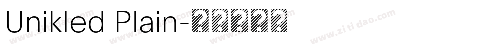 Unikled Plain字体转换